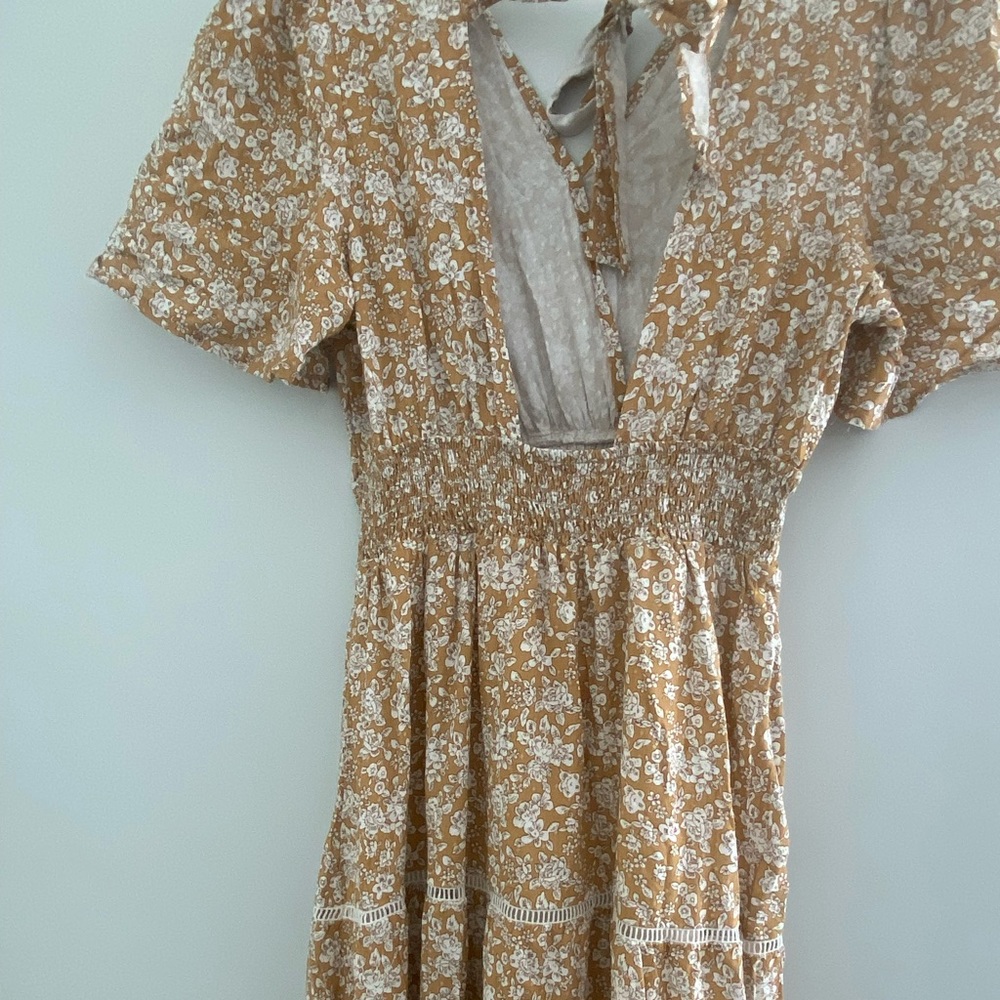Kaitlyn Floral Short Sleeve Maxi Dress
